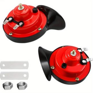 12V Snail Air Horn Kit – Loud Dual Horn Set with Mounting Hardware