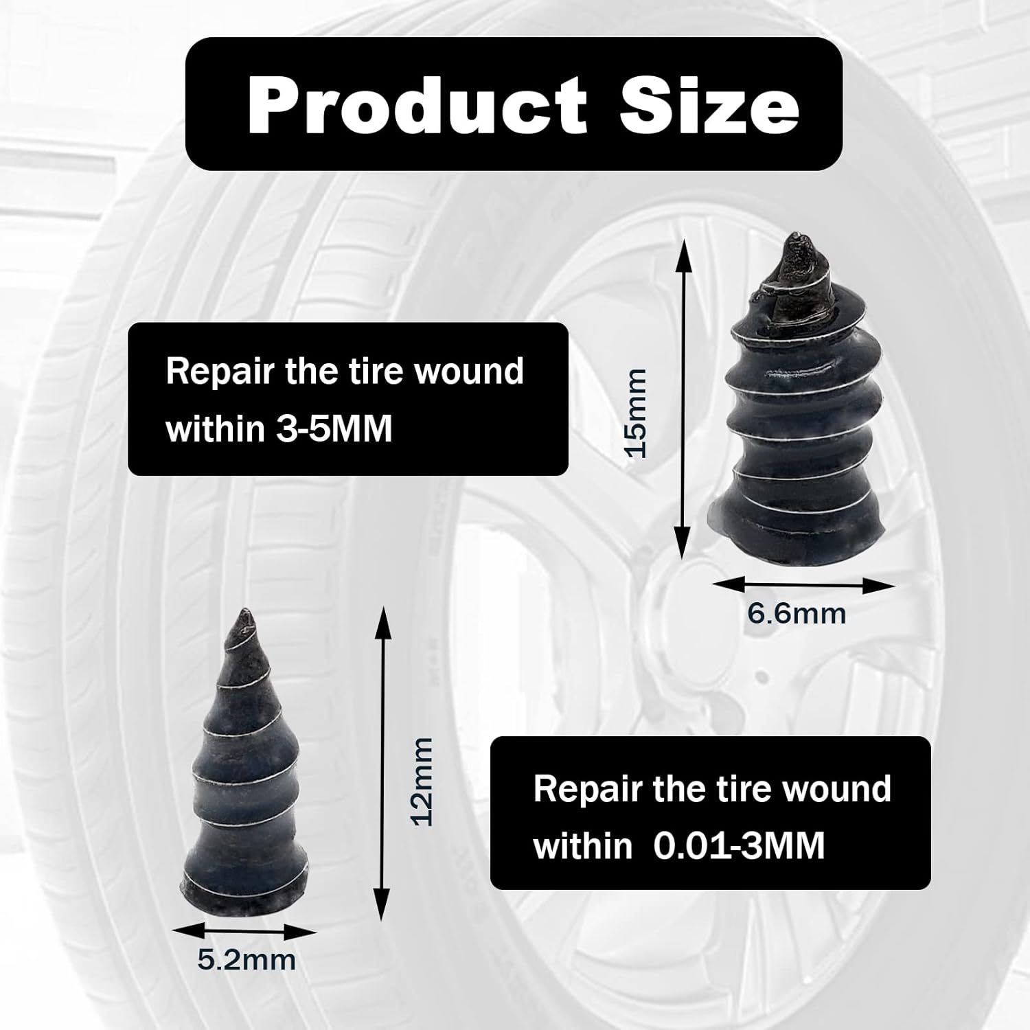 Trailside Tire Plug Kit, 60 Piece - Image 4